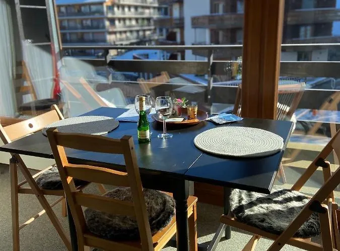 Sunny Swiss Alps Studio By Telecabine شقة *